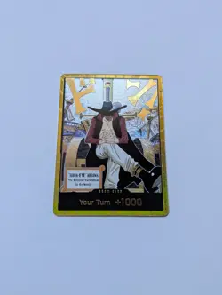 DON!! Card (Dracule Mihawk) (Gold) The Azure Sea's Seven Foil - Image 1
