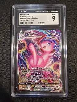 Mew VMAX CGC 9 Alt Art Fusion Strike Pokemon Card 269/264 Sword & Shield FA - Image 1