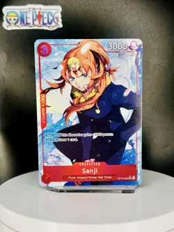 One Piece Card Game 🏴‍☠OP10-005 Sanji SR NM Alt Art Foil ENGLISH - Image 1