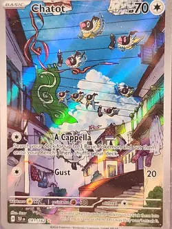 CHATOT-Temporal Forces 181/162FULL ART RARE NM-M, Holo POKEMON CARD TCG CCG - Image 4