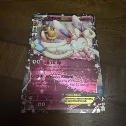 Pokemon Sylveon EX Full Art Holo Basic Fairy 170 HP RC21/RC32 Pokemon Card Engl… - Image 1