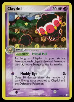 Pokemon Card - Claydol Hidden Legends 2/101 Reverse Holo Rare - Image 1