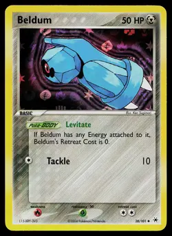 Pokemon Card - Beldum Hidden Legends 28/101 Uncommon Reverse Holo - Image 1