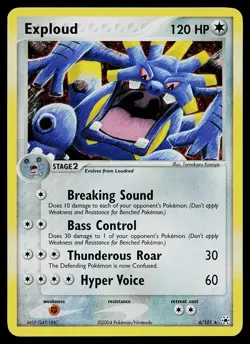 Pokemon Card - Exploud Hidden Legends 6/101 Holo Rare - Image 1