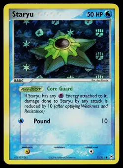 Pokemon Card - Staryu Hidden Legends 75/101 Common Reverse Holo - Image 1