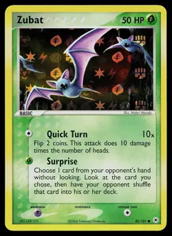 Pokemon Card - Zubat Hidden Legends 83/101 Common Reverse Holo - Image 1