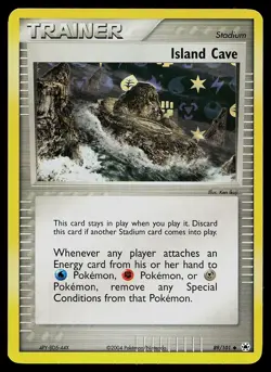 Pokemon Card - Island Cave Hidden Legends 89/101 Uncommon Reverse Holo - Image 1
