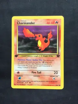 Pokemon Cards: Team Rocket 1st Edition Common: Charmander 50/82 - Image 1