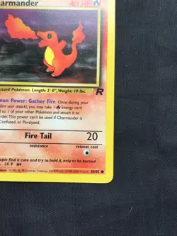 Pokemon Cards: Team Rocket 1st Edition Common: Charmander 50/82 - Image 4