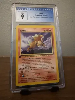 Pokemon Entei Neo Revelation 1st Edition CGC 9 Rare Regular 17/64 Card 2001 - Image 1