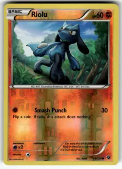 Riolu (46) 46/124 XY - Fates Collide LP Pokemon Card TCG - Image 1