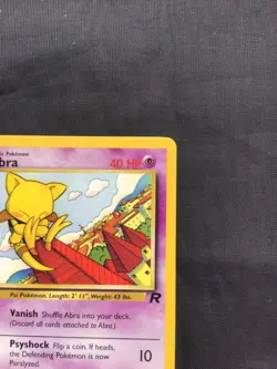 Pokemon Cards: Team Rocket 1st Edition Common: Abra 49/82 - Image 3