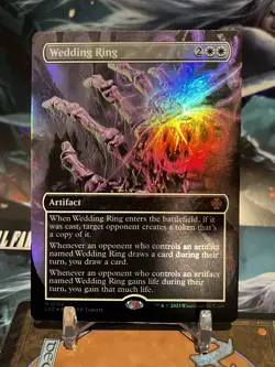 MTG | Wedding Ring (0102 - Borderless Box Topper) (✨FOIL✨) [LCC] - Image 1