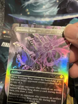 MTG | Wedding Ring (0102 - Borderless Box Topper) (✨FOIL✨) [LCC] - Image 2