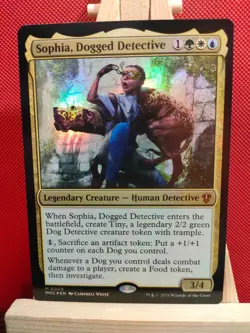 Sophia, Dogged Detective FOIL - Murders at Karlov Manor - LP/NM - MTG - Image 1