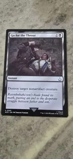 Go for the Throat Universes Beyond: Assassin's Creed Regular Instant Uncommon NM - Image 1