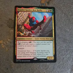 MTG Spiderman - Scarlet Spider, Ben Reilly - Rare - Legendary Creature - SPG 142 - Image 1
