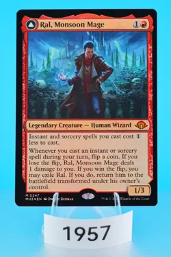MTG Ral, Monsoon Mage Modern Horizons 3 Foil #247 - Image 1