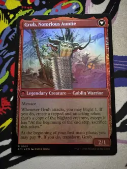 GRUB, STORIED MATRIARCH NOTORIOUS AUNTIE mtg Lorwyn Eclipsed | Ink Misprint - Image 1