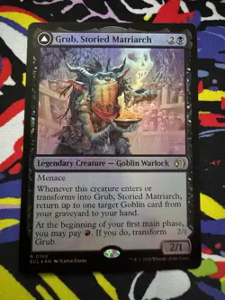 GRUB, STORIED MATRIARCH NOTORIOUS AUNTIE mtg Lorwyn Eclipsed | Ink Misprint - Image 2