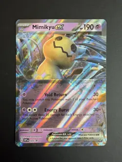 Pokemon TCG Mimikyu ex 004 Scarlet & Violet Promo Holo English Card Stock - Image 1
