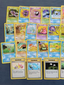 Complete Set Of 32 Uncommon & Common 1999 Fossil Set Pokemon Cards Unlimited - Image 2
