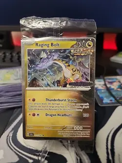 SEALED Raging Bolt 111/142 STAMPED Stellar Crown Pokemon TCG (MINT) - Image 1