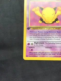 Pokemon Cards: Team Rocket 1st Edition Common: Drowzee 54/82 - Image 5