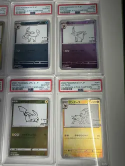 Yu Nagaba Complete Set PSA 10 All 10 Cards Eeveelutions Pikachu Pokemon Promo - Image 2