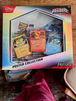 Lot Of 2 Pokemon Prismatic Evolutions Mega Kangaskhan EX Poster Collection Box - Image 3