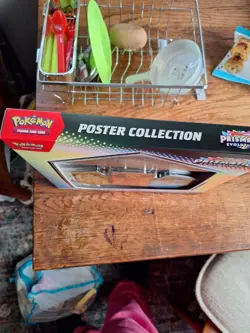 Lot Of 2 Pokemon Prismatic Evolutions Mega Kangaskhan EX Poster Collection Box - Image 5