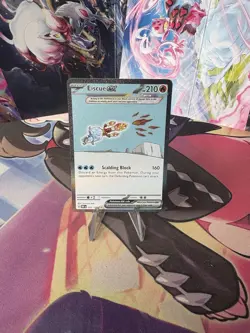 Pokemon TCG Eiscue EX Sv03: Obsidian Flames Holo Card 222/197 - Image 1