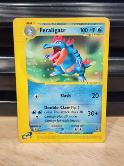 Feraligatr 46/165 Expedition Base Set Rare 2002 Pokemon Card NM/LP - Image 1