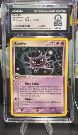 Pokemon Haunter EX Legend Maker 35/92 CGC AU Guinness World Record Slab 1 Of 1 - Image 1