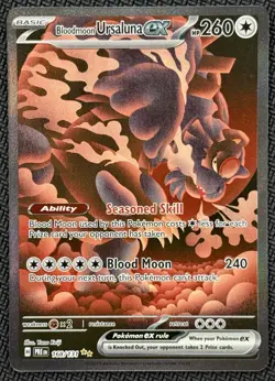Bloodmoon Ursaluna ex SIR 168/131 SV: Prismatic Evolutions Pokemon - Image 1