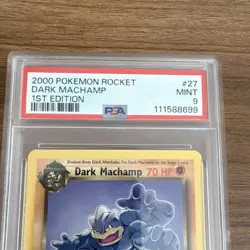 Pokemon Dark Machamp PSA 9 1st Edition Team Rocket 27/82 Rare 2000 - Image 3