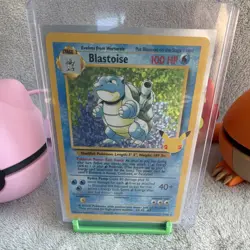 Pokemon TCG Blastoise Holo Rare Stage 2 100HP Base Set 2/102 40+ Attack EN - Image 2