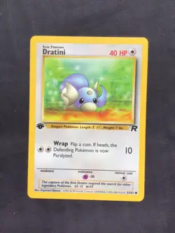 Pokemon Cards: Team Rocket 1st Edition Common: Dratini 53/82 - Image 1