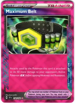 Maximum Belt Ace Spec Holo 154/162 Pokemon SV: Temporal Forces - Image 1