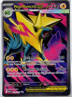 Mega Manectric ex - 158/132 Ultra Rare ME01: Mega Evolution NM Holofoil Pokemon - Image 1