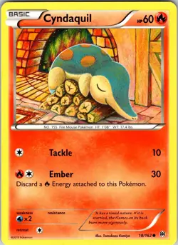 Cyndaquil 18/162 XY - BREAKthrough Pokemon TCG NM Normal - Image 1