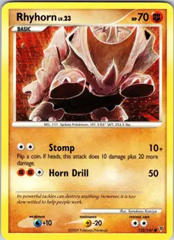 Rhyhorn 122 Supreme Victors Pokemon TCG LP Normal - Image 1
