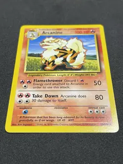 Pokemon Arcanine 23/102 Base Set 1999 WOTC Uncommon NM - Image 3