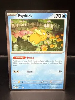 Pokemon TCG Psyduck MEP 007 Mega Evolutions Cosmos Holo Black Star Promo C - Image 1