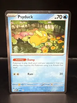 Pokemon TCG Psyduck MEP 007 Mega Evolutions Cosmos Holo Black Star Promo C - Image 2