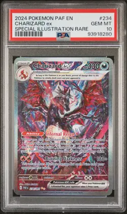 Pokemon Charizard ex Paldean Fates Special Illustration Rare #234 PSA 10 - Image 1