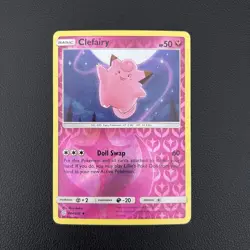 Pokemon TCG Clefairy Cosmic Eclipse 144/236 Uncommon Reverse Holo - NM - Image 1