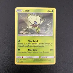 Pokemon TCG Celebi Unified Minds 4/236 Holo Rare - NM - Image 1