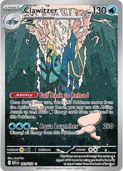 Clawitzer - 141/132 Illustration Rare ME01: Mega Evolution NM Holofoil Pokemon - Image 1