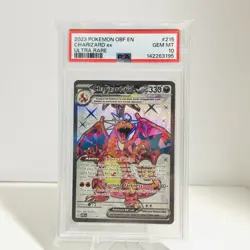 2023 POKEMON OBF EN-OBSIDIAN FLAMES ULTRA RARE #215 CHARIZARD EX PSA 10 - Image 1